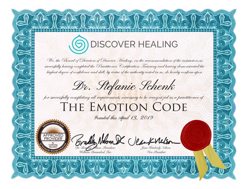 Dr. Stefanie Schenk - zertifizierte Emotionscode-Anwenderin