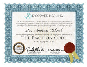 Dr. Andreas Schenk - zertifizierter Emotionscode-Therapeut