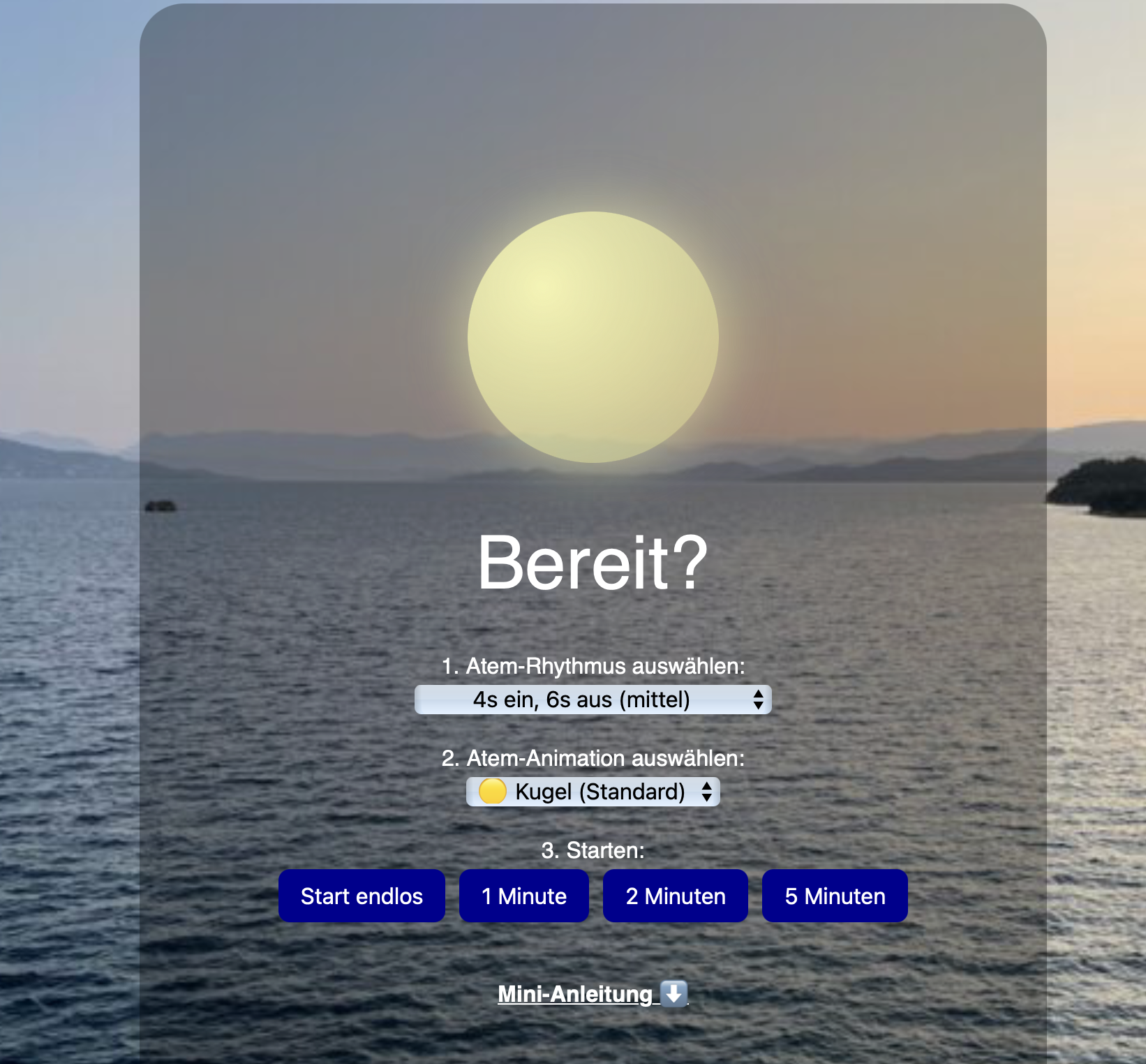 Atmen beruhigt