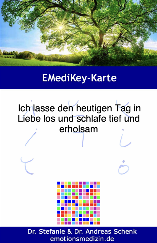 Ich lasse den heutigen Tag in Liebe los und schlafe tief und erholsam